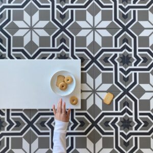 Stella Alpina Porzellanfliese, matt, 8"x8"